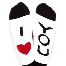 Новые модные женские и мужские унисекс забавные повседневные спортивные хлопковые короткие носки с надписью I LOVE YOU носки для влюбленных