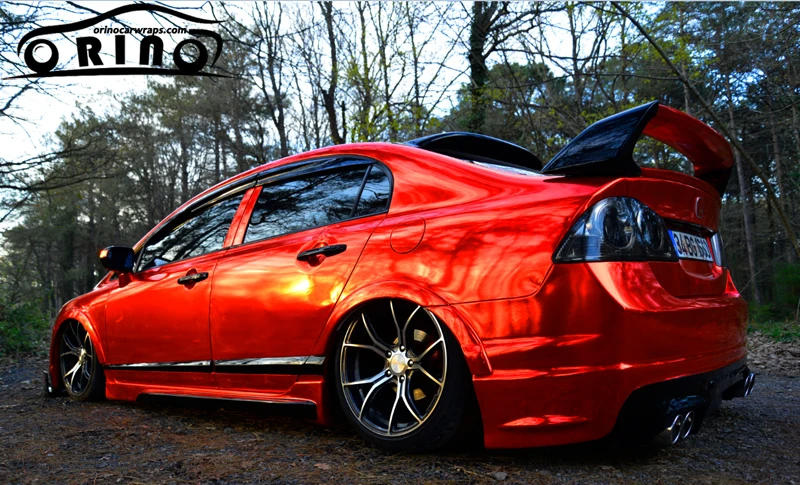 Red Chrome Vinyl Film Sticker-7