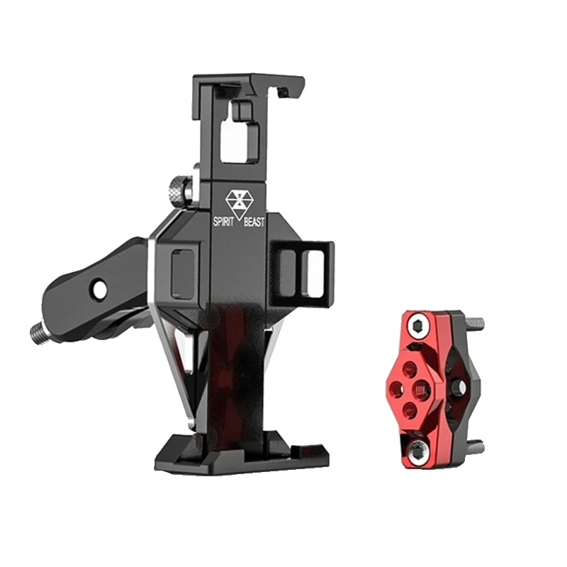 SPIRIT BEAST Motorcycle Modified Phone Holder Stent Cool Styling For 4.5-6 Inch Handle Bar Mount Holder Riding Bicycle GPS Stand