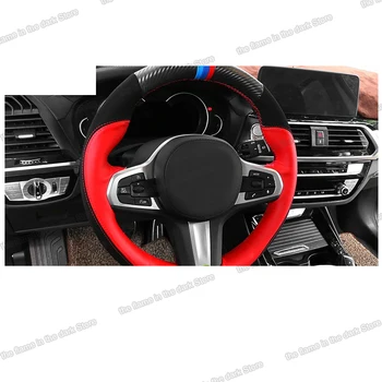 

Lsrtw2017 Cow Leather Car Steering Wheel Anti-slip Cover for Bmw X3 2018 2019 2020
