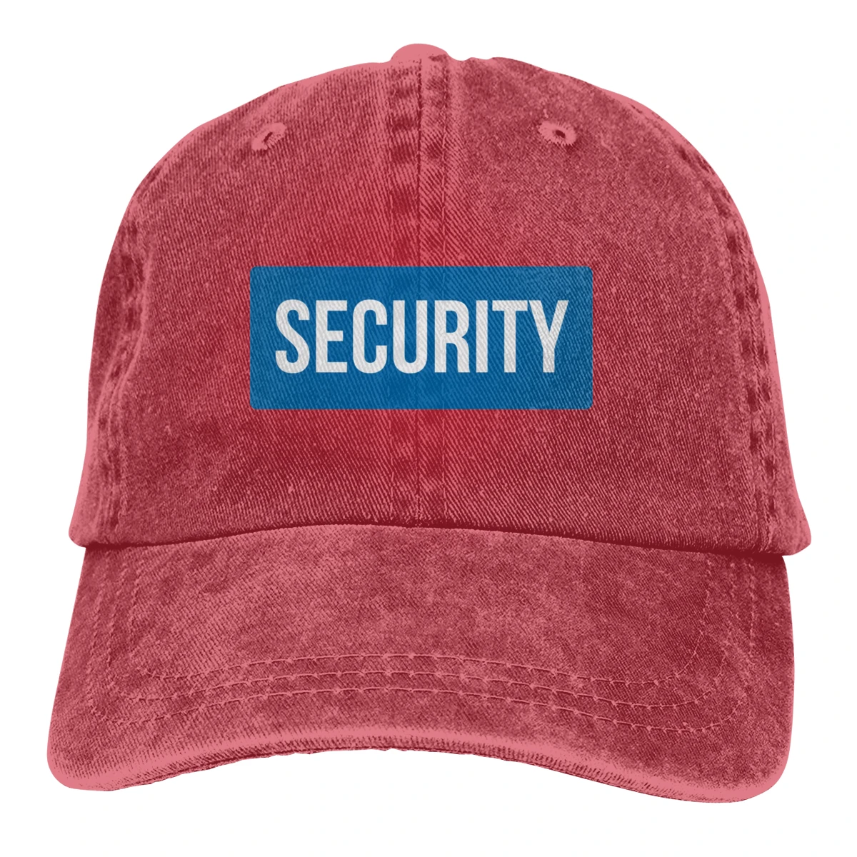Security Casquette Black Unisex Mens Womens Denim Strapback Baseball Cap Adjustable Golf Dad hat