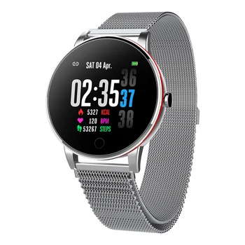 

Y9 Smart Watch Ip67 Waterproof Slim Metal Body Strap Replaceable Heart Rate Monitor Blood Pressure Smart watch for Android IOS