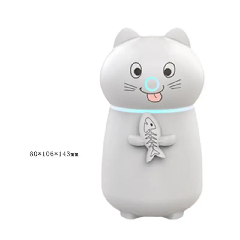 Cute Pet Air Humidifier Purifier Ultrasonic Mist Maker with LED Light USB Fan