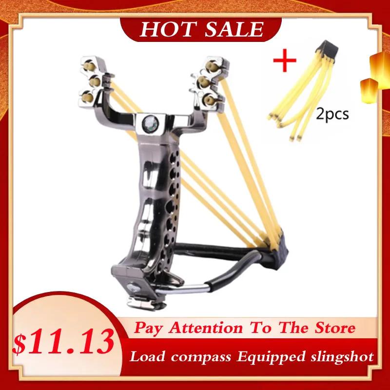 Powerful Hunting Slingshot Folding Wrist Rubber Band Professional Portable Catapult Launcher Bow Arrow Outdoor Shooting Fishing | Спорт и