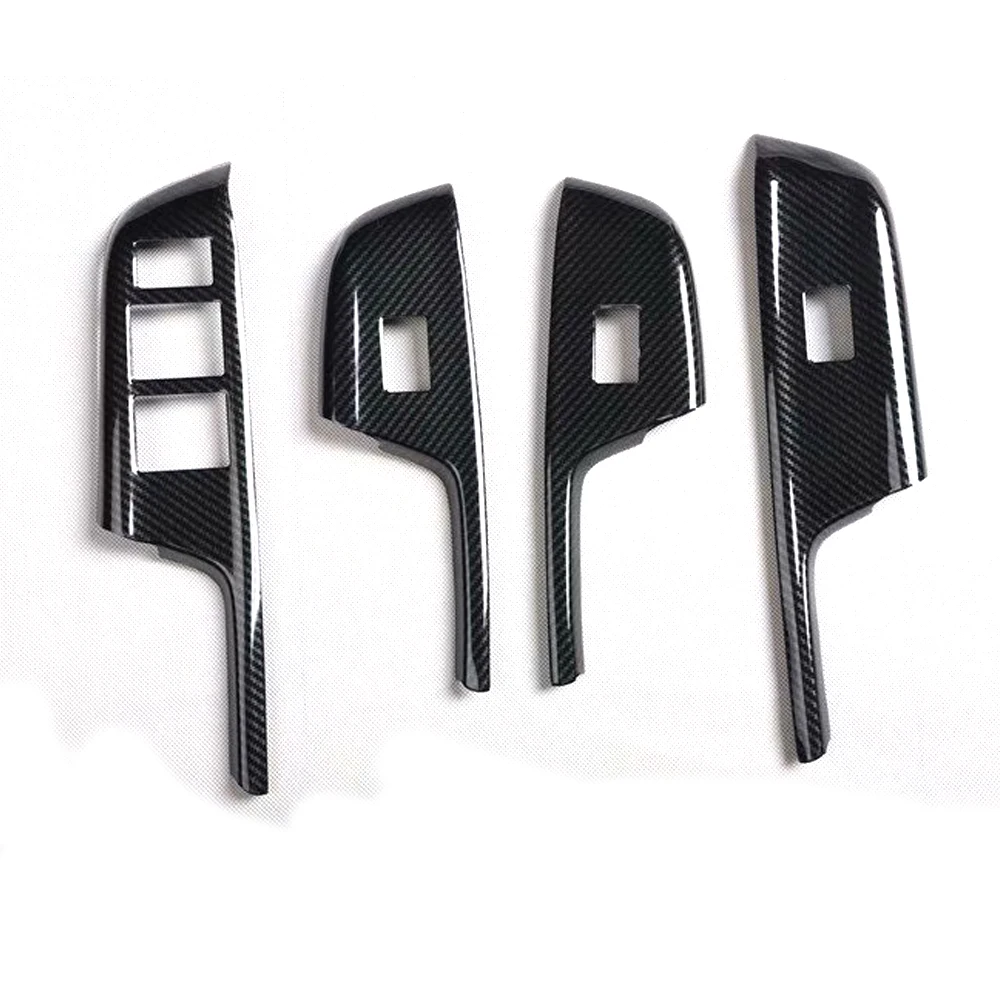 

Для Honda City 2015-2019 правый руль автомобиля дверной подлокотник оконный подъемный переключатель Панель крышка Наклейки интерьерные Стилизация под давлением 4 шт