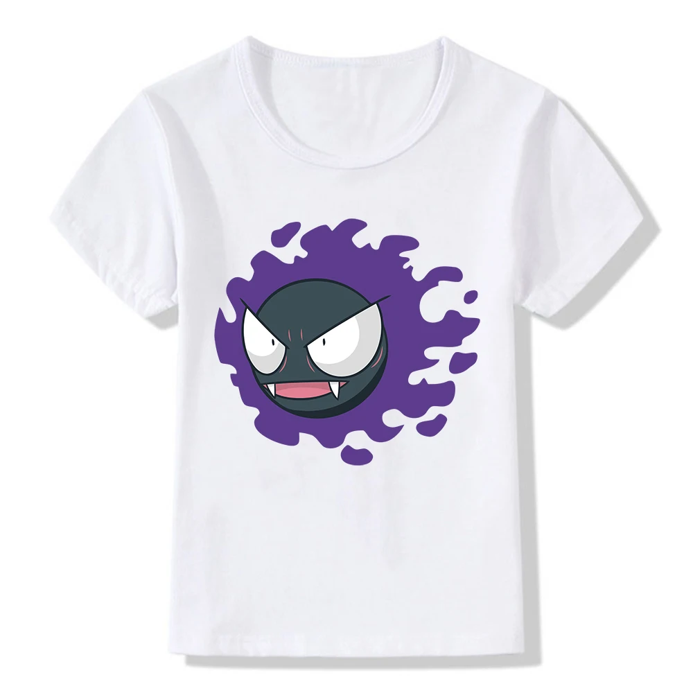 Новинка Сезон лето Футболка для детей с покемоном Zubat генгар Kawaii аниме футболка