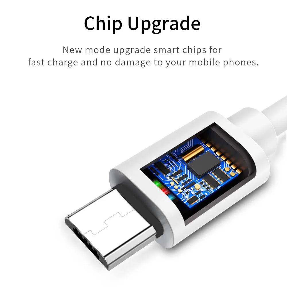 Кабель Micro USB 2 4 A для быстрой зарядки и передачи данных 1 м|Кабели мобильных
