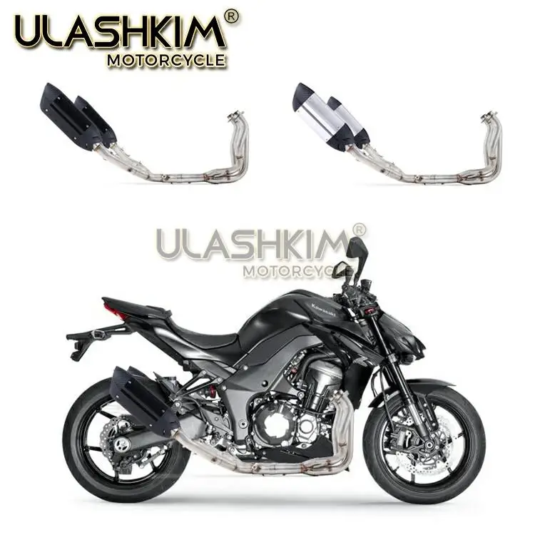 Z1000 Z1 Ninja1000 2010- полная выхлопная система мотоцикла глушитель побега Модифицированная средняя Соединительная труба