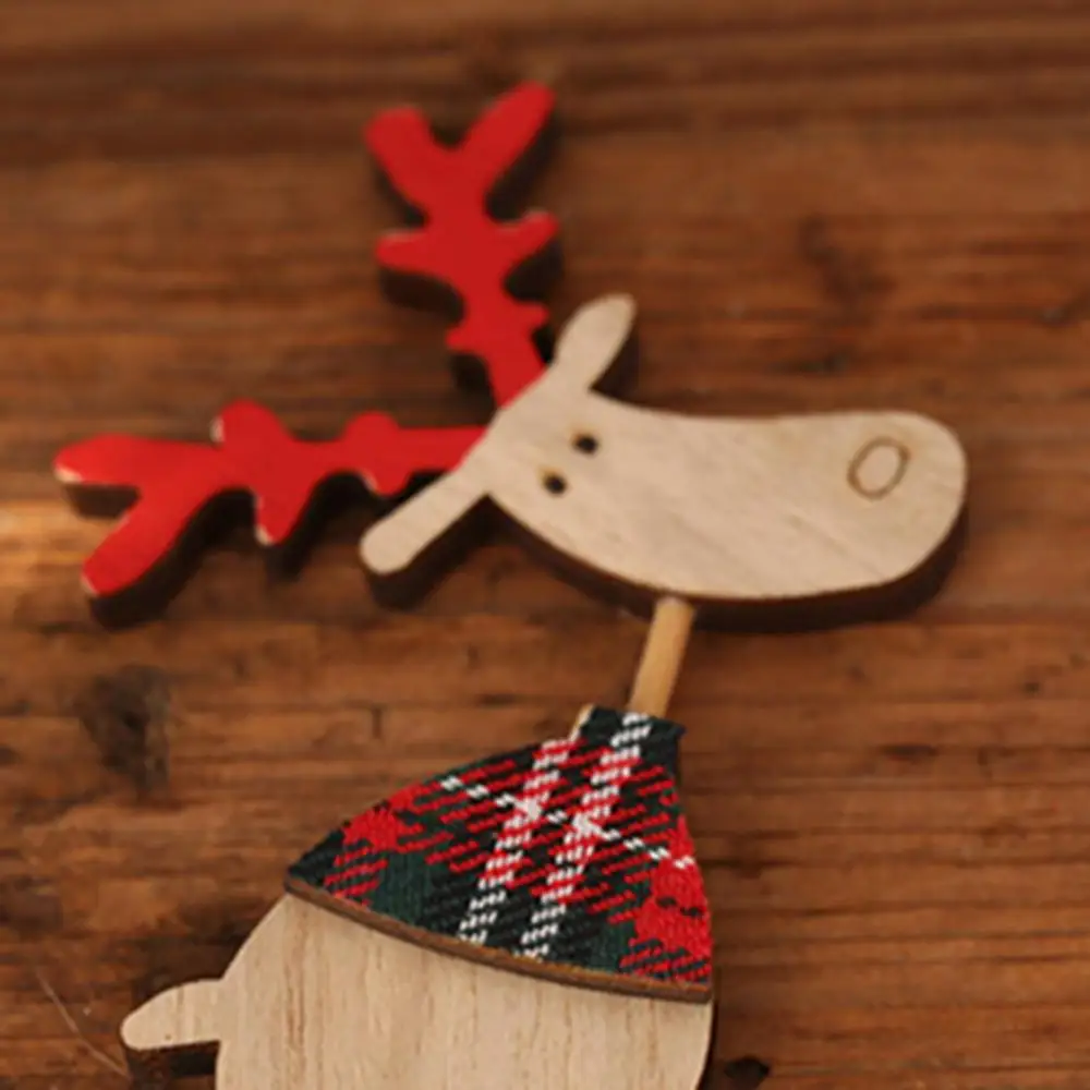 Рождественская елка в форме лося, деревянный подсвечник, Рождественская коллекция для дома, вечерние украшения, детский подарок, аксессуары для свечей
