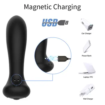 New Rolling & Vibrating Male Prostate Massage Remote Control Anal Plug & Butt Plugs for Man G-Spot Stimulate Gay Anal Sex Toys 6