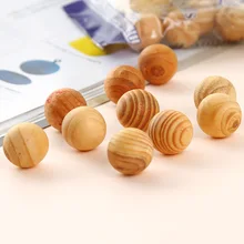 10 pieces of anti-mosquito wood balls prevent pests, cockroaches, put on wardrobes, desks to prevent mold and moth