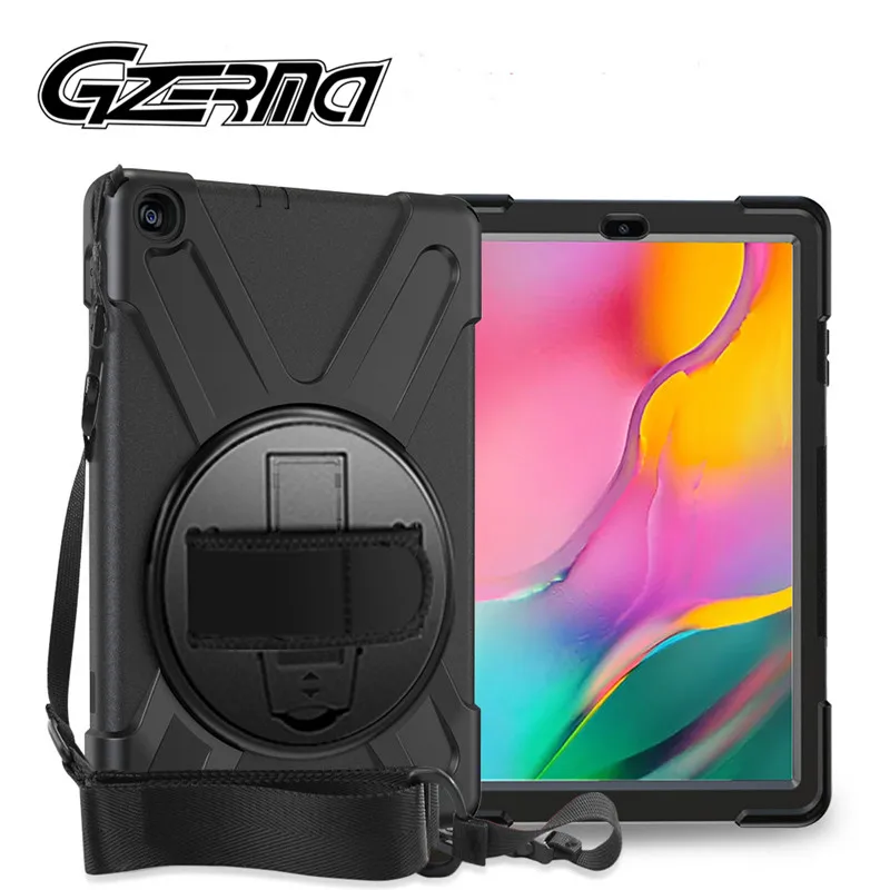 Чехол для планшета Samsung Galaxy Tab A 10 1 2019 T510 T515 с ремешком на плечо силиконовый