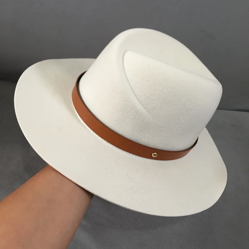 About new winter white wool hat han 