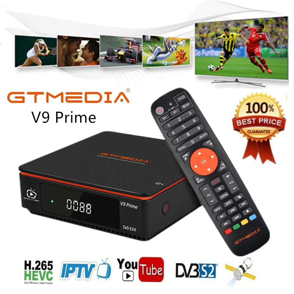 GTmedia Satellite Receiver V8X DVB-S2X/S2 H2.65 FREESAT Digital TV Decoder 1080P HD Built-in WIFI V8 NOVA V9 SUPER