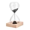 Free ship 1Pcs Awaglass Hand-blown Timer clock Magnet Magnetic Hourglass ampulheta crafts sand clock hourglass timer Christmas 6
