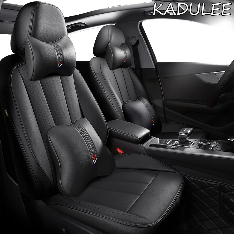 KADULEE custom real leather car seat cover For nissan qashqai j10 almera n16 note x-trail t31 patrol y61 teana j31 car-styling