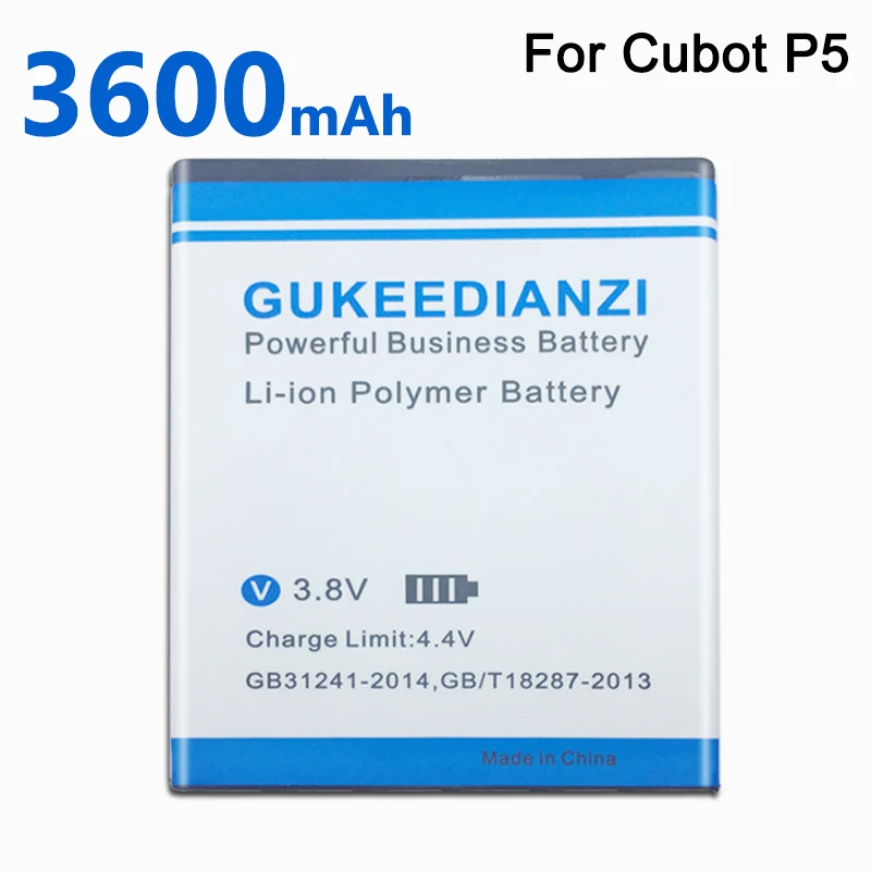 GUKEEDIANZI GT99 3600mAh сменная батарея для Cubot P5 литий-полимерная батарея