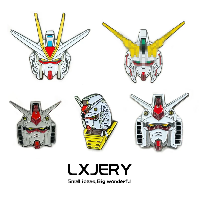 Robot GUNDAM Pin Badge On Backpack Funny Brooch Pins For Clothes Broche