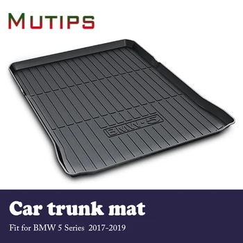 

Mutips 1Set Car Cargo rear trunk mat For BMW 5 Series G30 G31 2017 2018 2019 Styling Anti-slip carpet Waterproof mat Accessories