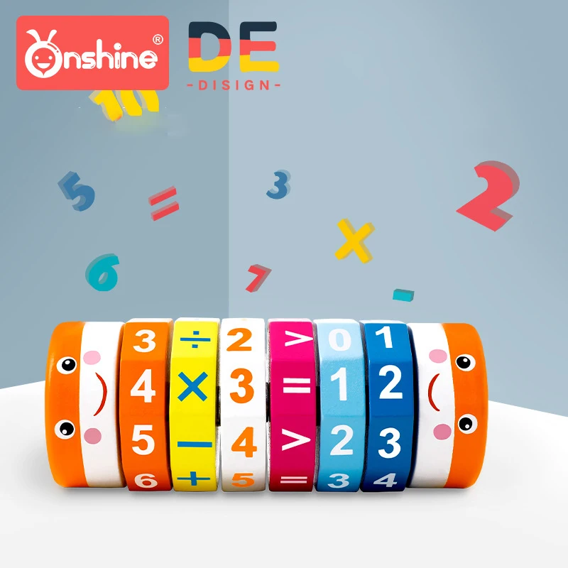 

Children's Digital Puzzle Arithmetic Cylindrical Multi-Color Cubes Baby Early Education Wooden Toys Children's Educational Toys