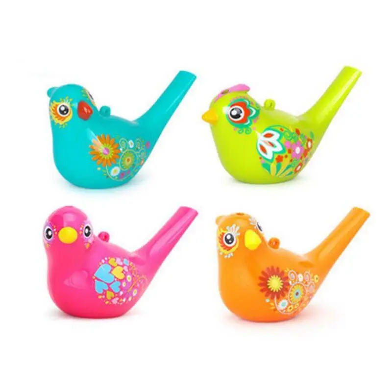 Цветной рисунок свисток для воды и птиц Bathtime музыкальная игрушка детей раннего