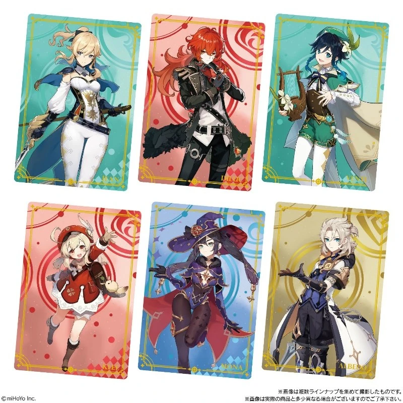 Game Genshin Impact Bandai Metal Card Collection Original Box Blind Box Diluc Klee Keqing 40 Pcs Collector's Edition Lucky Boxs Game Genshin Impact Bandai Metal Card Collection Original Box Blind Box Diluc Klee Keqing 40 Pcs Collector's Edition Lucky Boxs