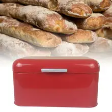 Металлическая коробка для хлеба, чехол для хранения, европейский стиль, Ретро стиль, Кухонный Контейнер, сплошной цвет, TSH Shop