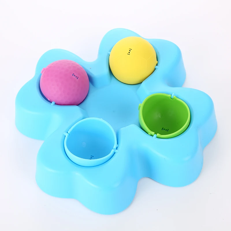 Игрушка-головоломка для кормления домашних животных, пластиковая игрушка с цветочным дизайном, развивающая игрушка для щенков, собак, дозатор для еды, интерактивная обучающая игрушка для собак, аксессуары для домашних животных