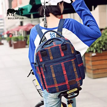 

Multi-function double shoulder backpack Korean version of large capacity college style schoolbag leisure double shoulder bag