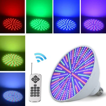 

Underwater Lights Aquarium Decoration 120V 35W Outdoor Fixture Lamp Bulb Colorful RGB LED Swimming Pool Light