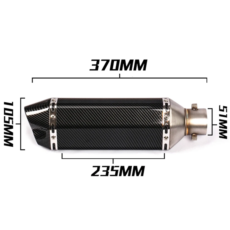 Slip On For SUZUKI GSX-S750 BK750 GSR750 GSX S750 2017-2020 Motorcycle Exhaust Systems Escape Moto Modified DB Killer Link Pipe - Image 3