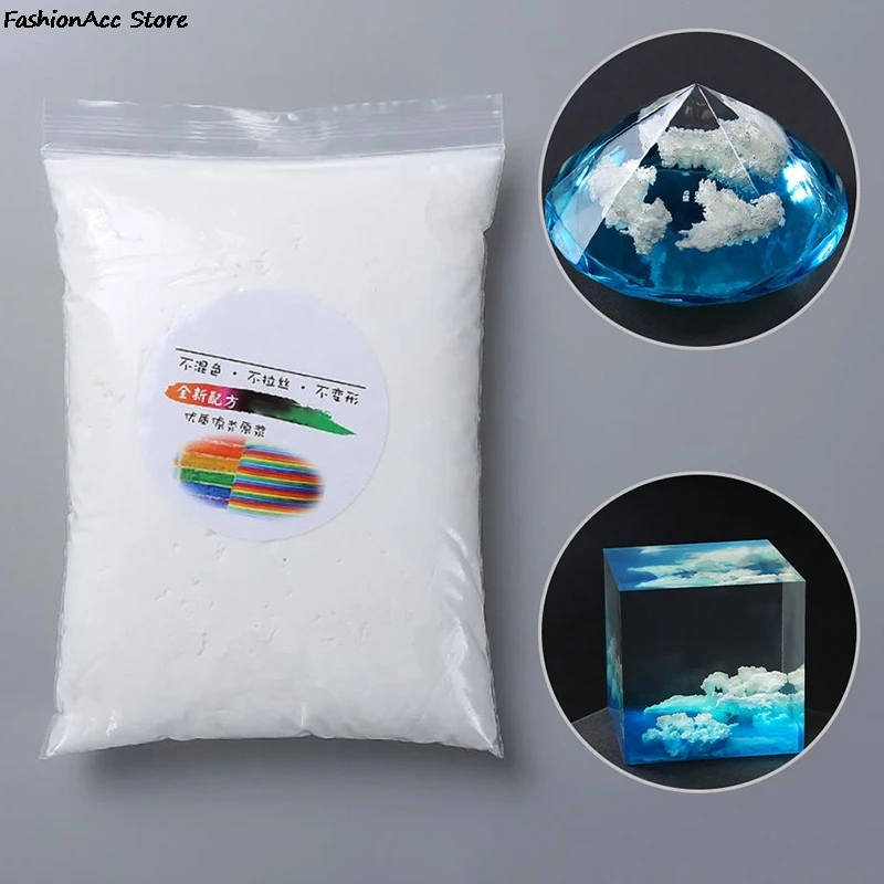 80g Per Bag DIY Handmade White Cloud Filler Crystal Epoxy Jewelry Accessories Imitation Making Mud | Украшения и аксессуары