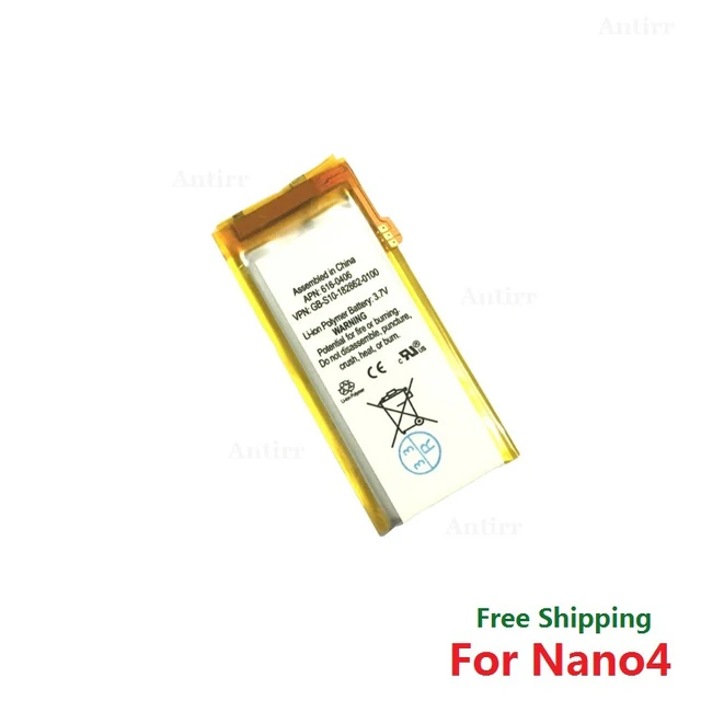 Nano4 브랜드의 새로운 3.7V 리튬 이온 폴리머 배터리 교체 아이팟 나노 4 4 세대 배터리 도구 무료 배송