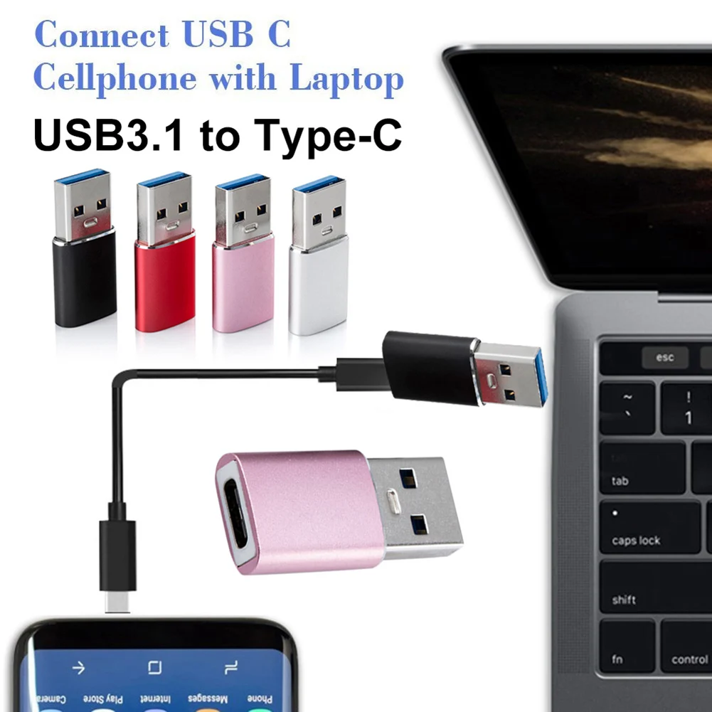Тип-c OTG Женский к USB 3,1 Мужской конвертер адаптер OTG тип-c для компьютера мобильного телефона USB адаптер usb type C