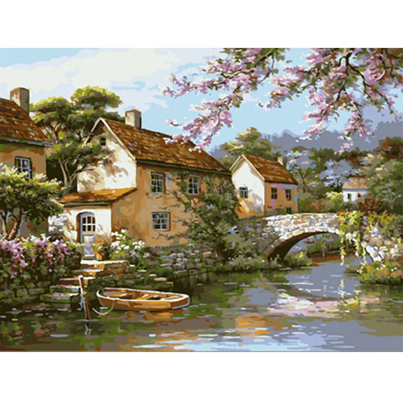 Eagle Flower Fairy 40x50cm Frameless DIY Digital Oil Painting By Numbers Hand-Painted Decorative Drawing Home Decor Accessories - Цвет: D