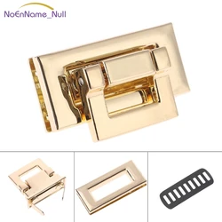 Rectangle Shape Clasp Turn Lock Twist Lock DIY Leather Handbag Bag Hardware JUL29