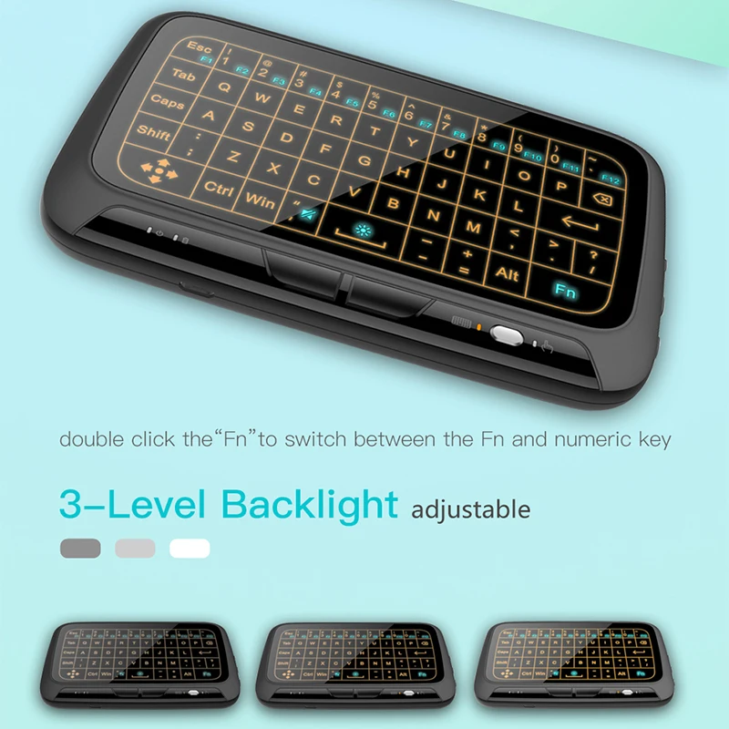 Беспроводная мини-клавиатура H18 + Air Mouse сенсорный экран 2 4 ГГц Qwerty клавиатура