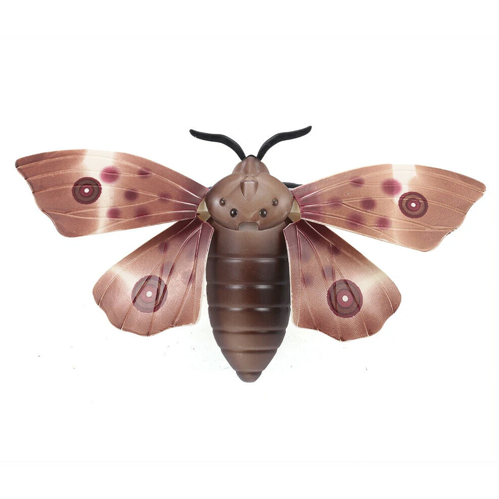 Portable Simulated Insect Scare Children Remote Control Scary Funny Infrared Sensing April Fools Day Halloween Electric Moth