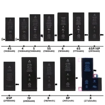 0 Cycle Mobile Phone Battery For iPhone 4g 5s 5 se 6 7 8 Plus Replacement Bateria Phone Case For iPhone 11 Pro Max X XS Max XR 4