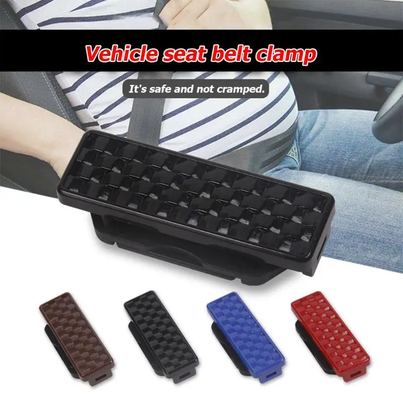 Car Parts Safety Seat Belt Buckles Clips Shoulder Strap Clamps Car Styling Equipped with Buttons to Lock and Unlock seat belt clip 2pcs