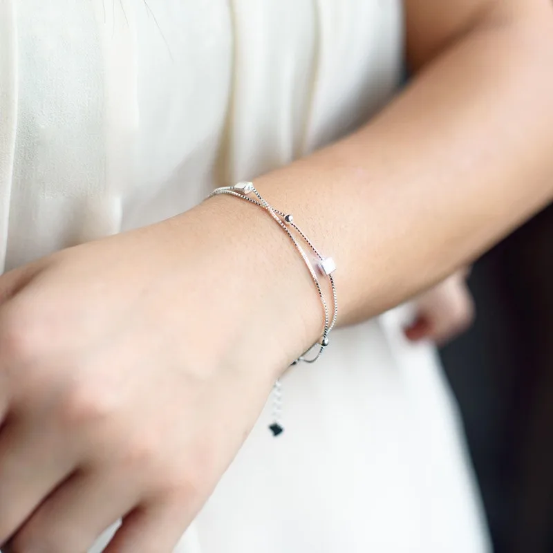 

SPB16 new arrival fine jewelry Silver bracelet have different size choose free shipping