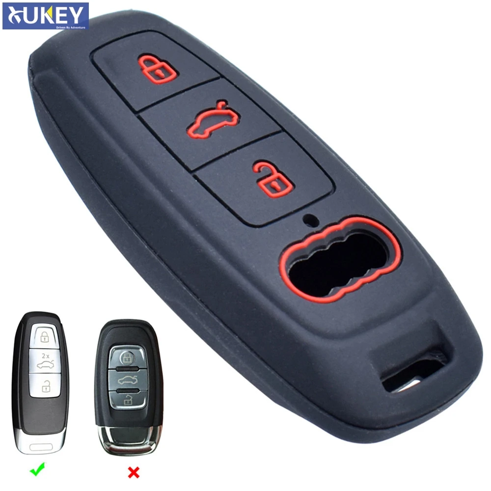 Senauto Quicksand Key Fob Cover Case Keychain for Audi A6 A7 A6L A8L Q8 2018 2019 2020 Silver Senauto Quicksand Key Fob Cover Case Keychain for Audi A6 A7 A6L A8L Q8 2018 2019 2020 Silver