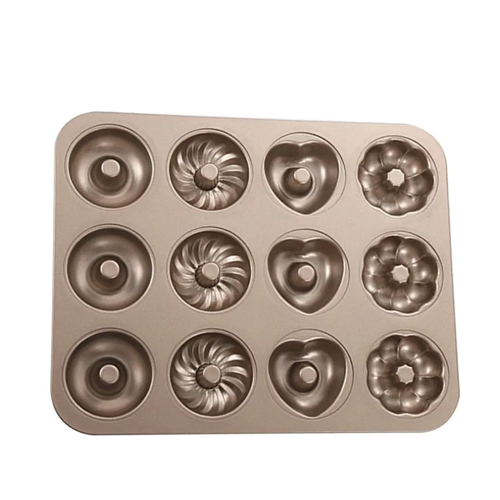 Household Cake Mold Donut Mold Carbon Steel Donut Baking Tray Cake