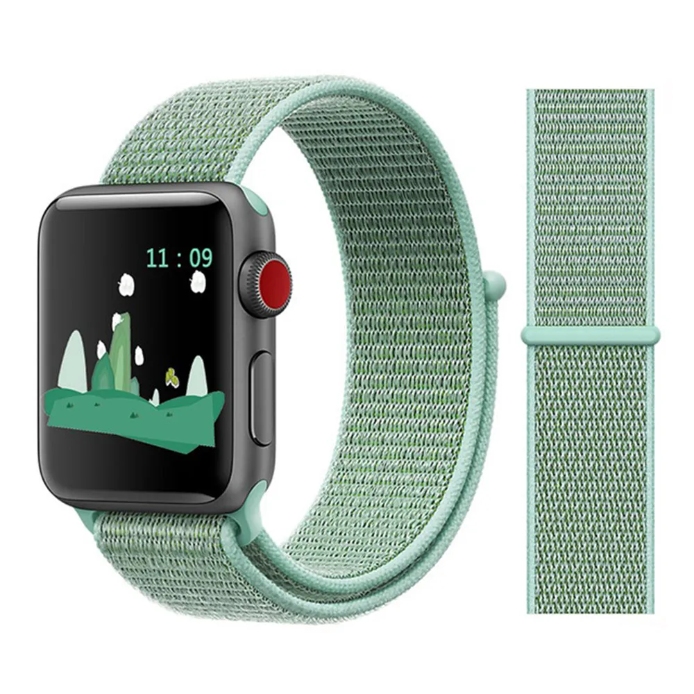 

New High Quality Nylon Sport Loop Replacment Band for Apple Watch Series 1 2 3 Lightweight Soft Breathable Woven Strap 38 42mm