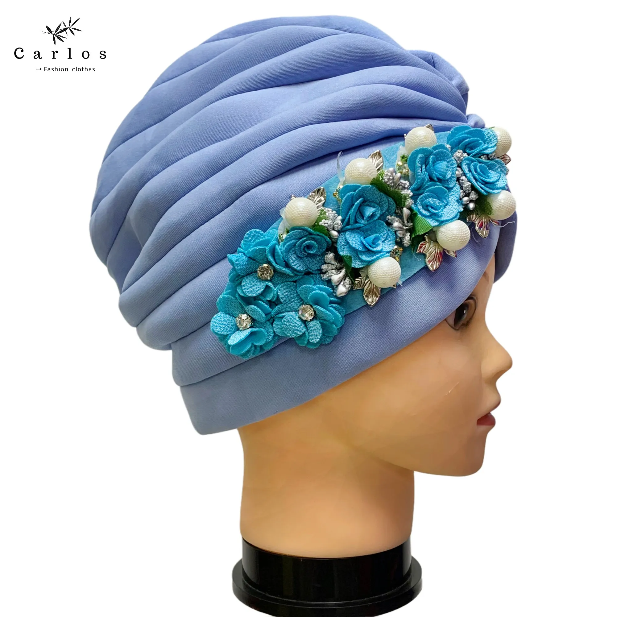 12 peças novos chapéus de turbante elegante,