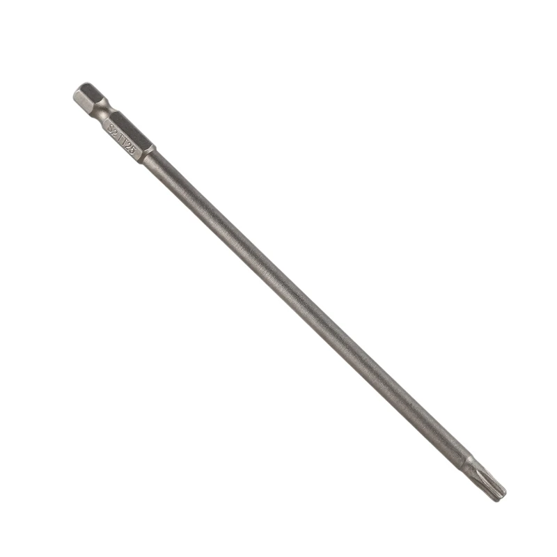 

1/4 inch Hex Shank 4mm Tip T25 Torx Security Screwdriver Bit Gray