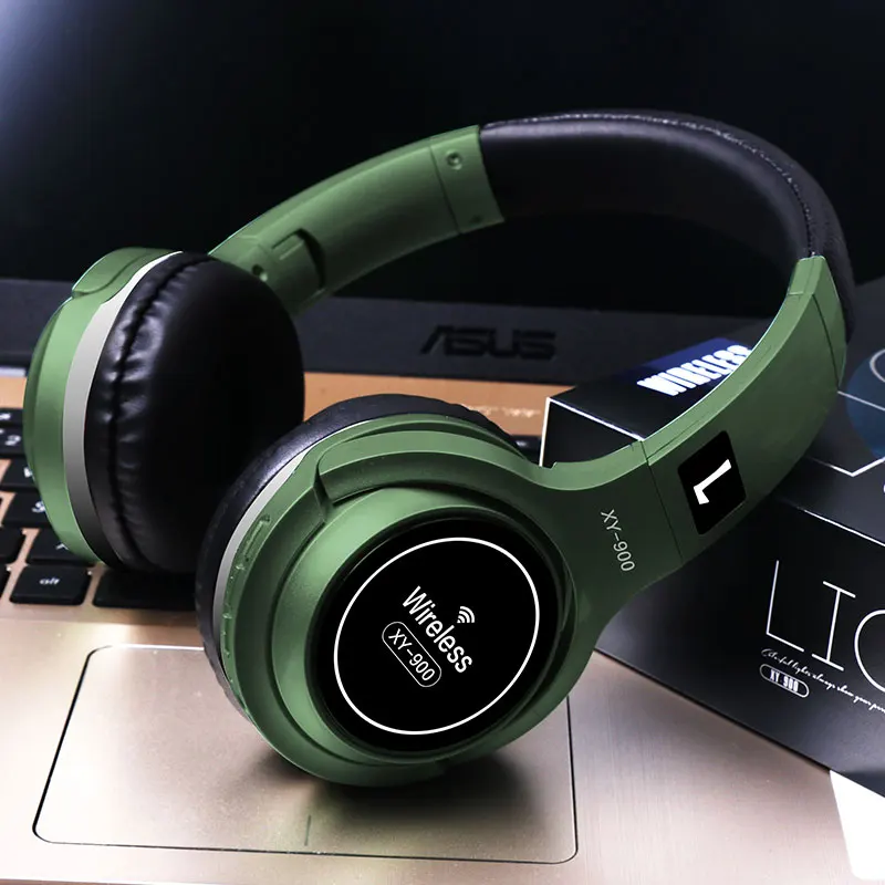 

Foldable Wireless Headphones Hifi Casque Audio Fone De Ouvido Bluetooth Stereo Noise Reduction TF Card FM Radio Stereo Headsets