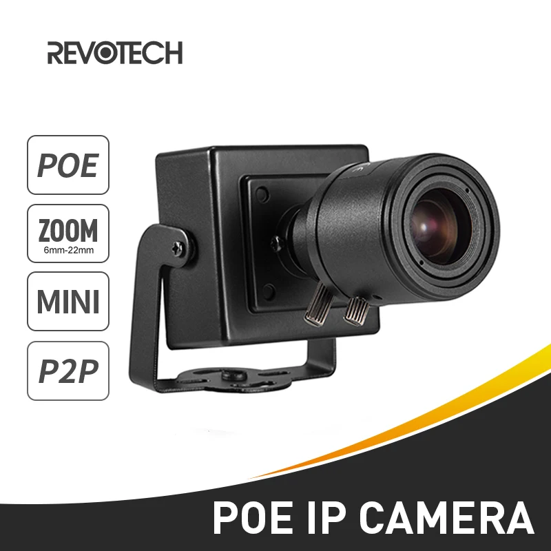 

POE Mini Type HD 1080P IP Camera 6-22mm Manual Zoom Lens 2.0MP Metal Indoor Security Camera ONVIF P2P IP CCTV Cam