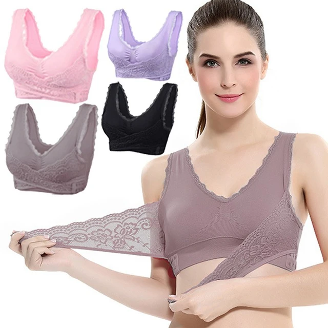 Womens Front Closure Padded Underwire Bras