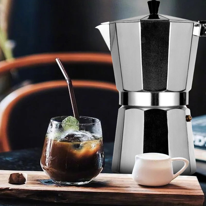 Кофеварка прочная Moka Cafeteira Expresso Percolator Pot практичный coffee 50/100/150/300/450/600 мл|Кофейники|